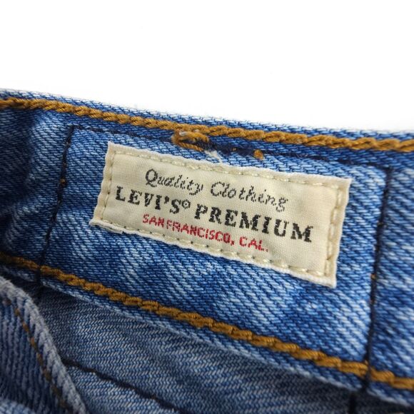 LEVIS Ribcage Straight Ankle Jean In The Middle Distressed 90s Y2k Clean Girl 26 - Picture 9 of 9